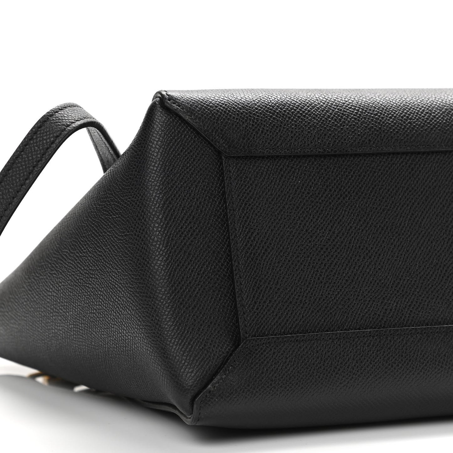 Grained Calfskin Mini Belt Bag Black