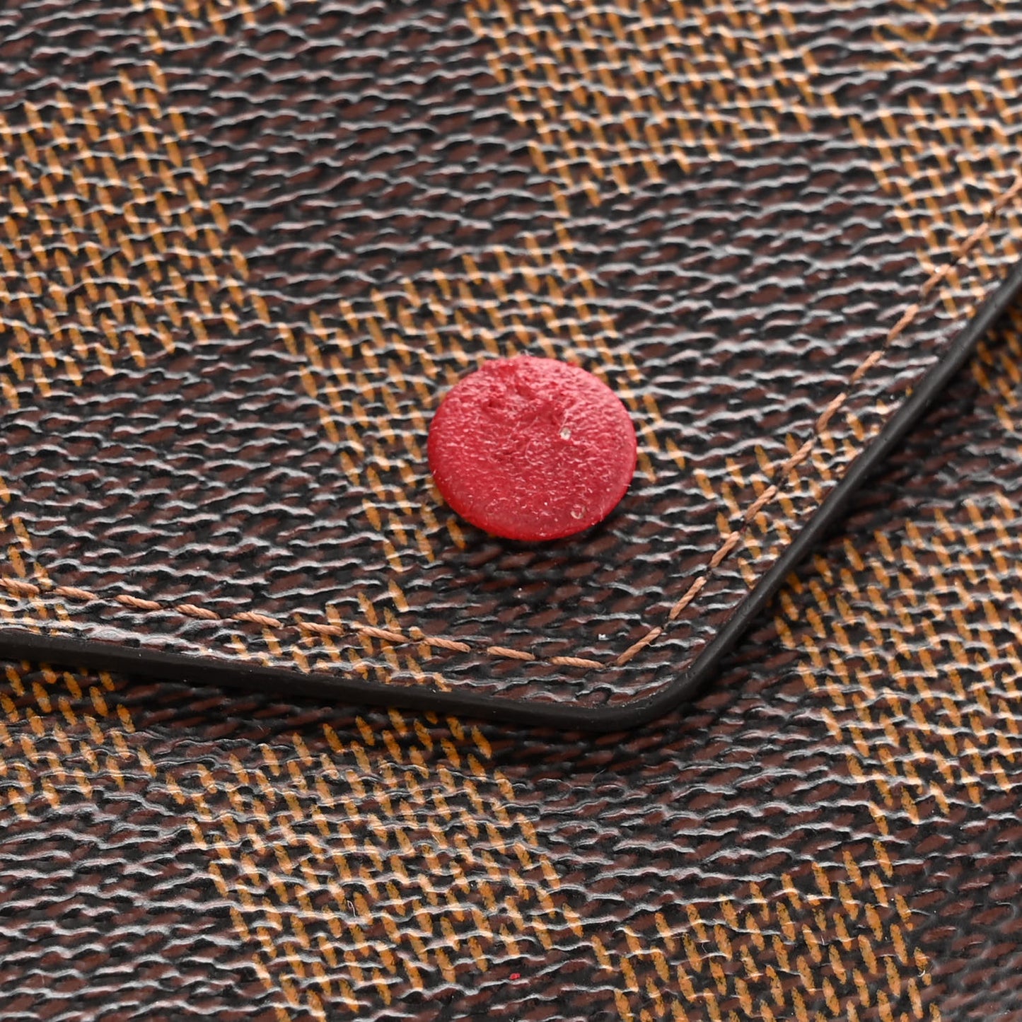 Damier Ebene Victorine Wallet Red