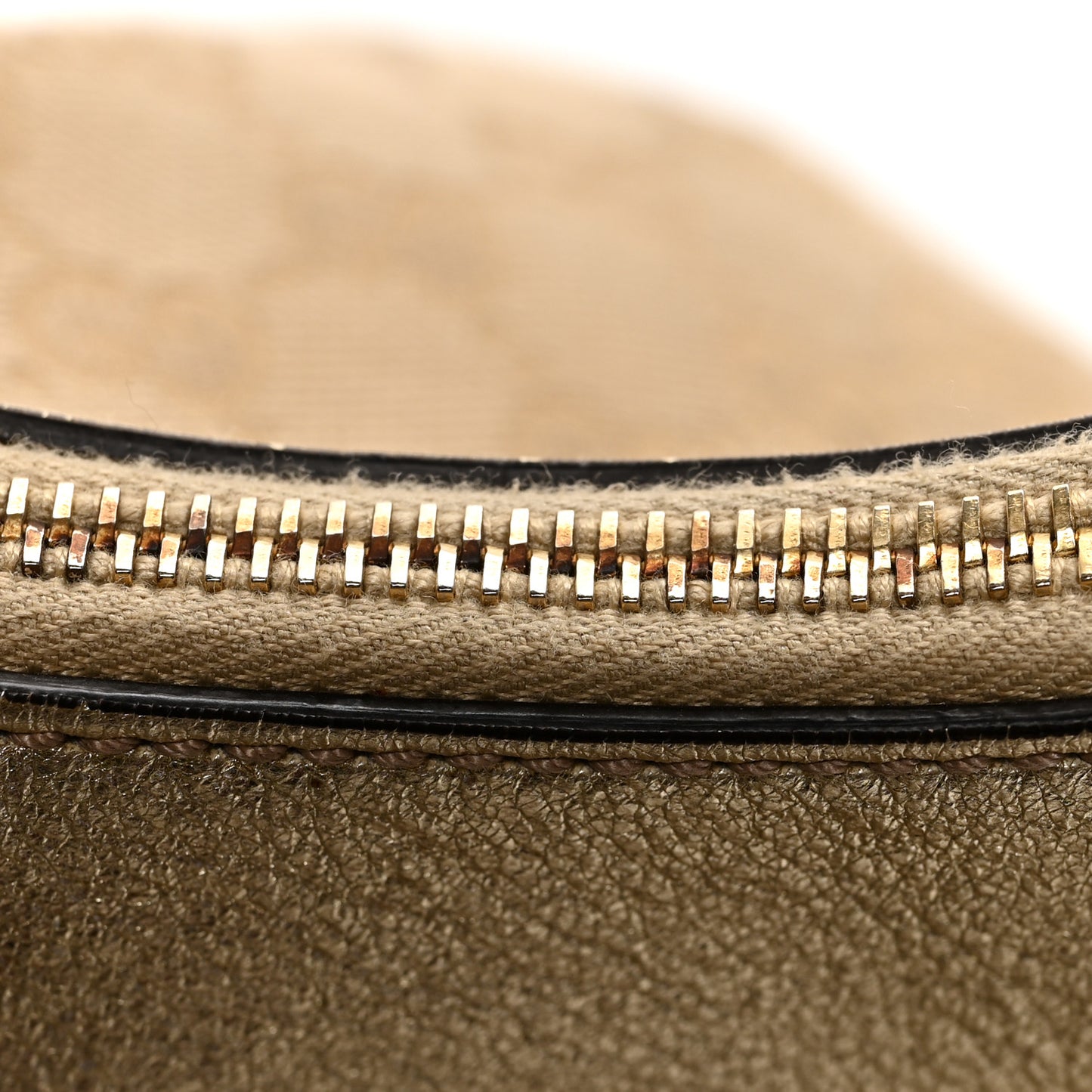Monogram Medium D Gold Hobo Gold