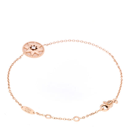 Christian Dior 18K Rose Gold Diamond Pink Opal Rose Des Vents Bracelet 2 of 4