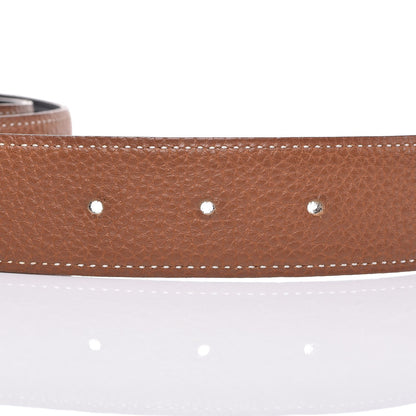 Hermes Box Togo 32mm H Belt 90 Black Gold 5 of 6
