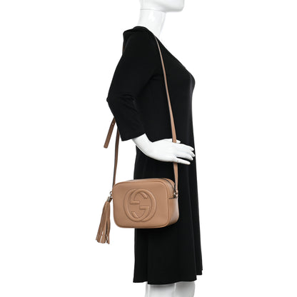 Gucci Pebbled Calfskin Small Soho Disco Bag Camelia 2 of 10