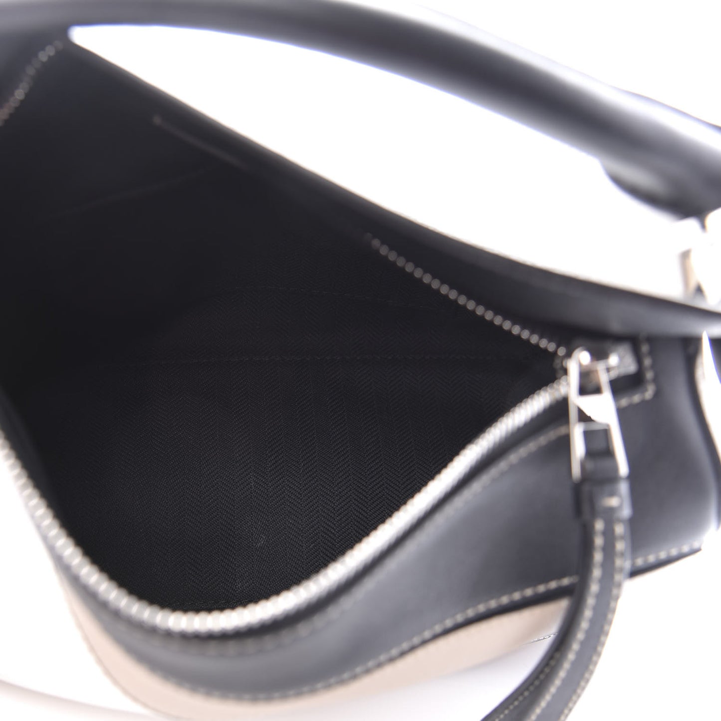 Calfskin Small Puzzle Bag Black Taupe