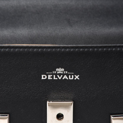Delvaux Calfskin MM Tempete Satchel Black 9 of 11