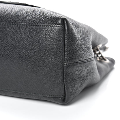 Gucci Pebbled Calfskin Studded Medium Soho Chain Shoulder Bag Black 9 of 13