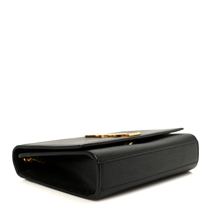 Saint Laurent Grain De Poudre Small Monogram Kate Satchel Black 4 of 14