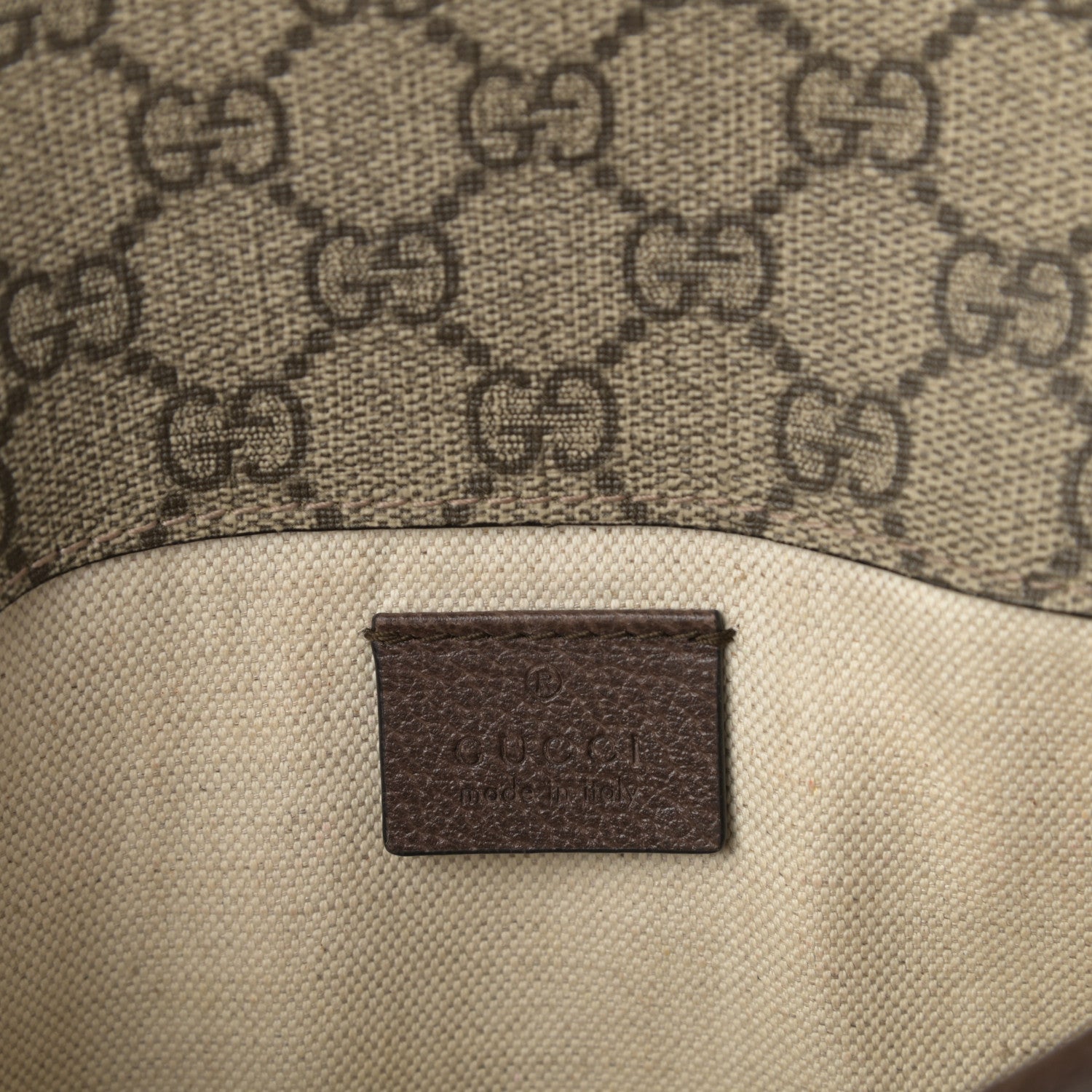 Gucci GG Supreme Monogram Neo Vintage Web Belt Bag Brown 6 of 9