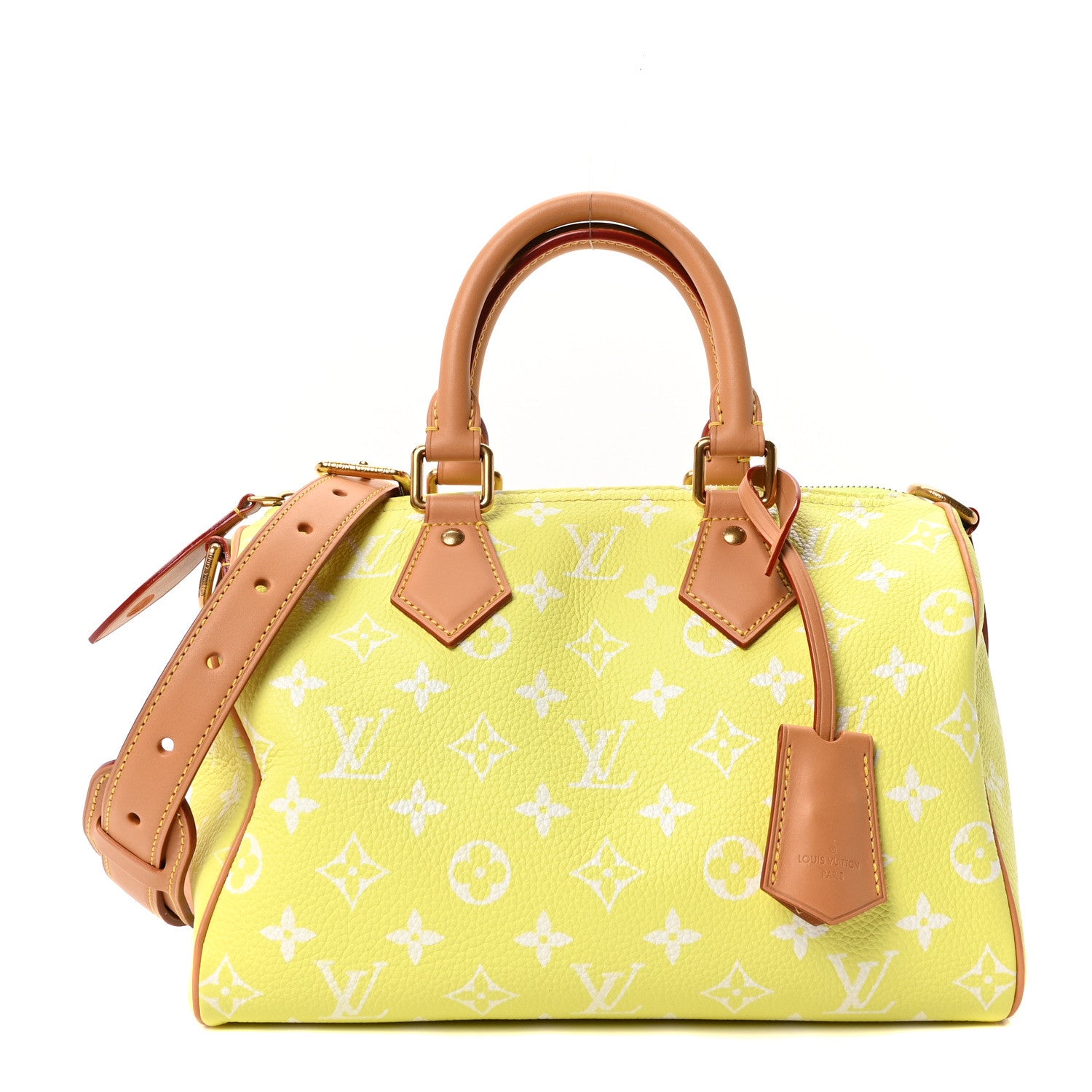Louis Vuitton Calfskin Monogram Speedy P9 Bandouliere 25 Lemonade Yellow 2 of 21