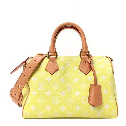 Louis Vuitton Calfskin Monogram Speedy P9 Bandouliere 25 Lemonade Yellow 2 of 21