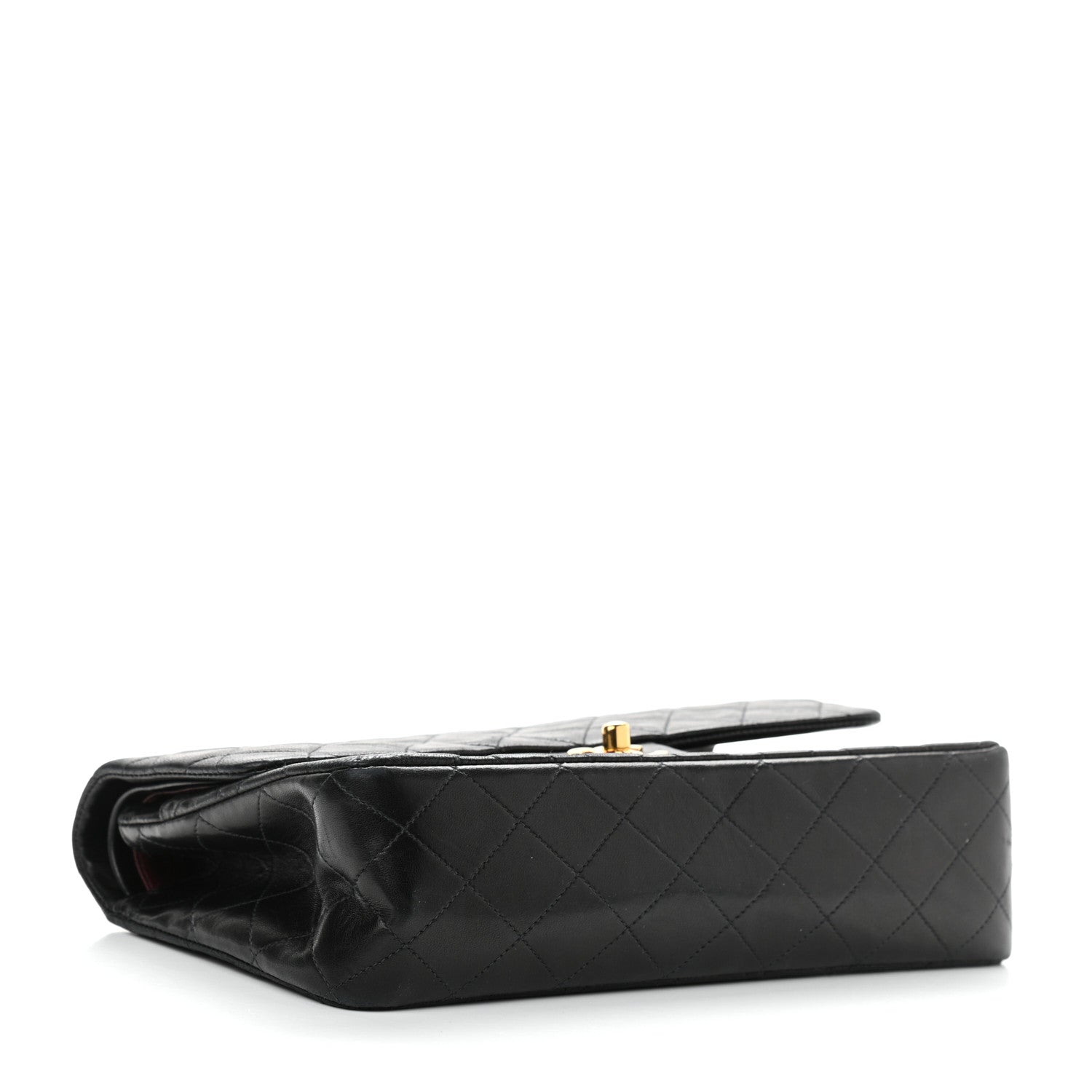 Chanel Lambskin Quilted Medium Double Flap Black 4 of 15