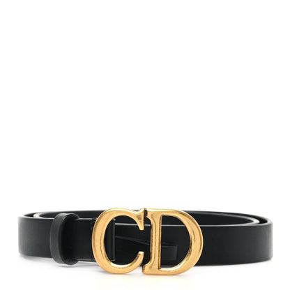 Christian Dior Calfskin Saddle Belt 70 28 Black 1 of 6