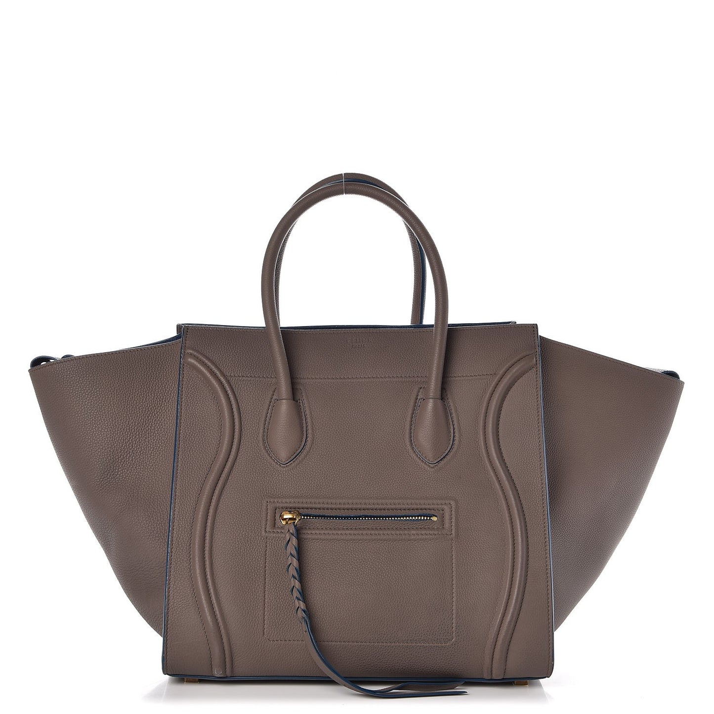 Baby Grained Calfskin Medium Phantom Luggage Taupe