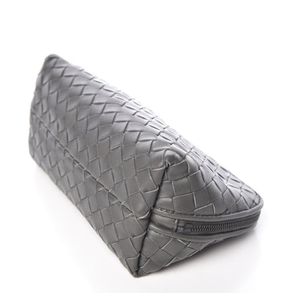 Bottega Veneta Nappa Intrecciato Cosmetic Pouch Grey 9 of 11