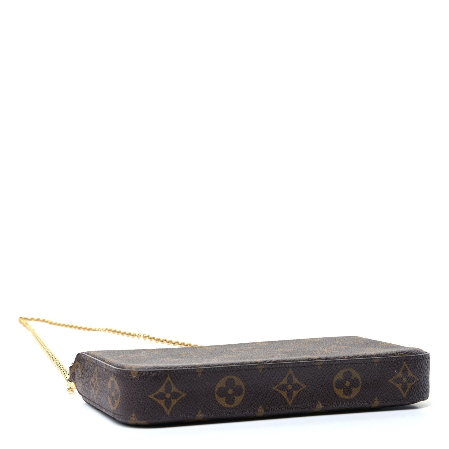 Monogram Pochette Felicie Chain Wallet Fuchsia