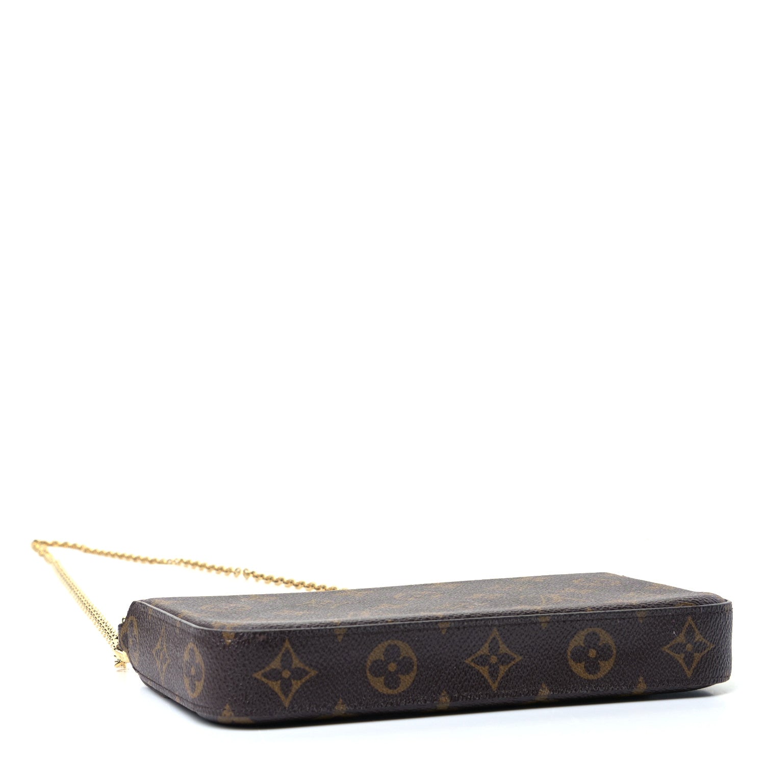 Louis Vuitton Monogram Pochette Felicie Chain Wallet Fuchsia 5 of 9