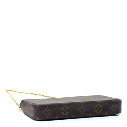 Louis Vuitton Monogram Pochette Felicie Chain Wallet Fuchsia 5 of 9