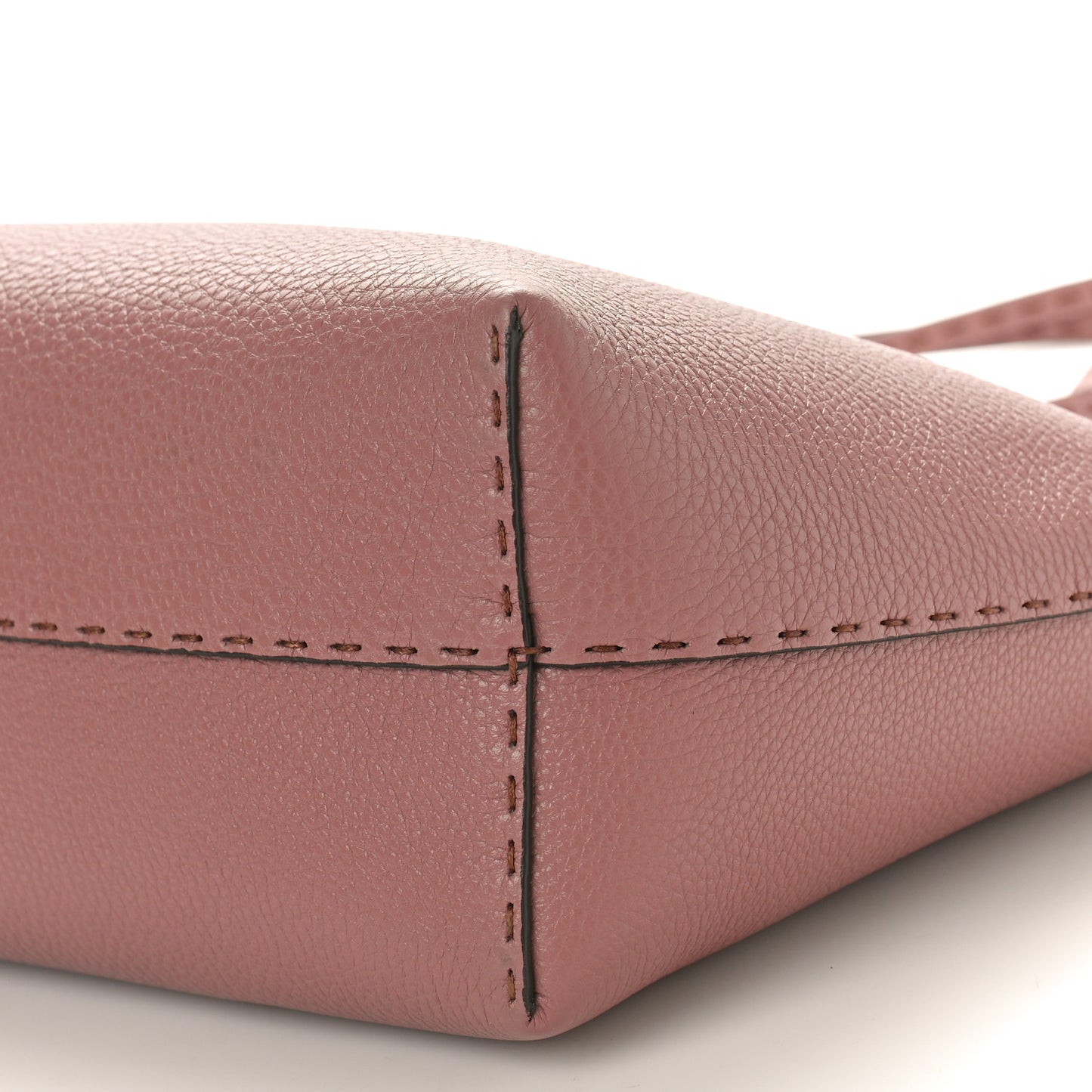 Cuoio Romano Selleria Bi-Color Carla Shopping Tote English Rose Camelia