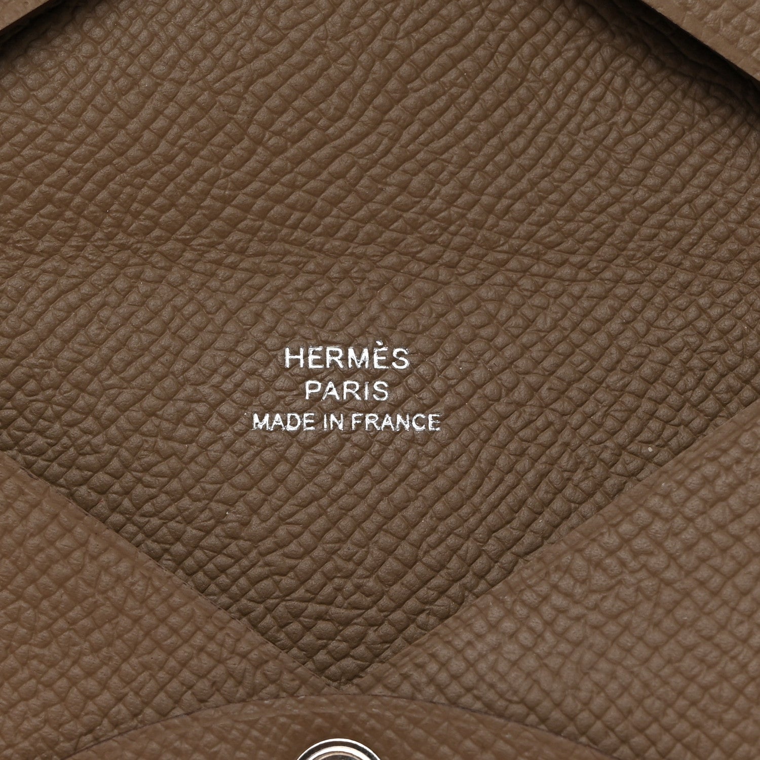 Hermes Epsom Calvi Card Case Etoupe 6 of 9