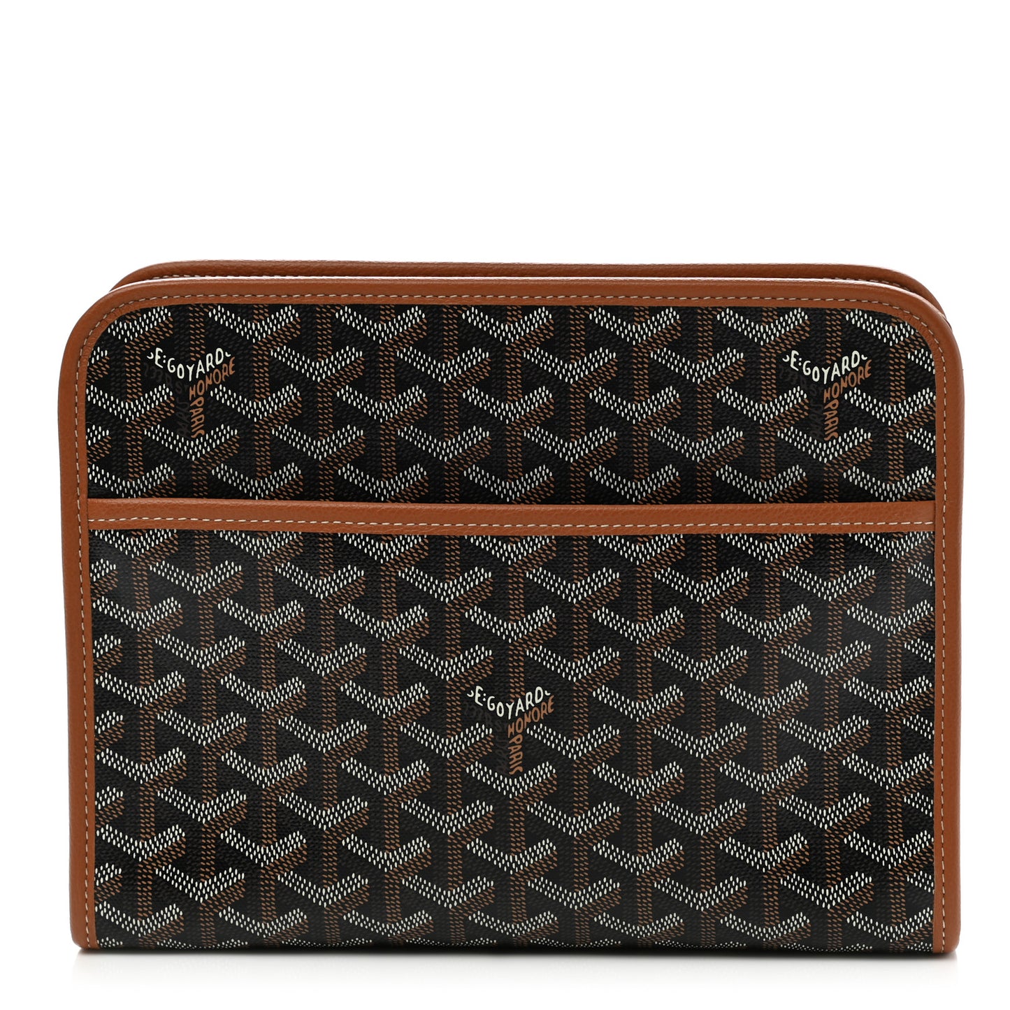 Goyardine Jouvence MM Toiletry Pouch Black Gold