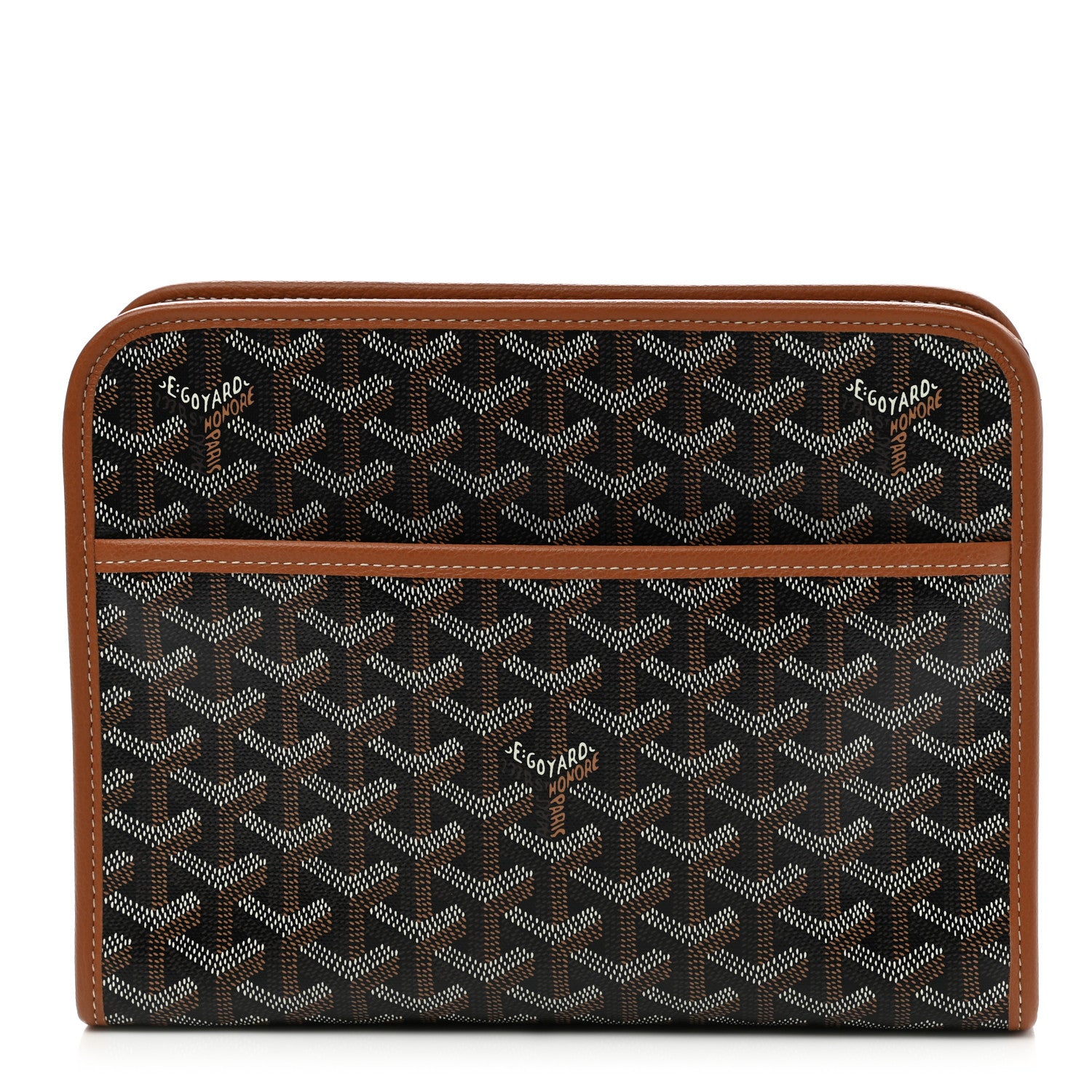 Goyard Goyardine Jouvence MM Toiletry Pouch Black Gold 1 of 9