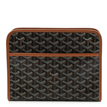 Goyard Goyardine Jouvence MM Toiletry Pouch Black Gold 1 of 9