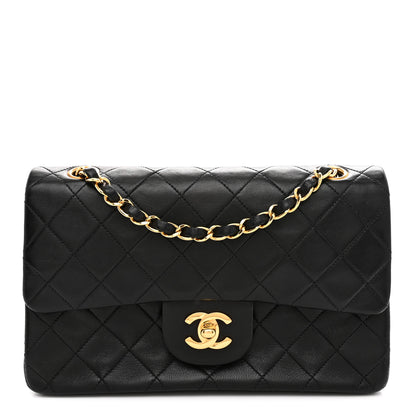Chanel Lambskin Quilted Small Double Flap Black 1 of 11