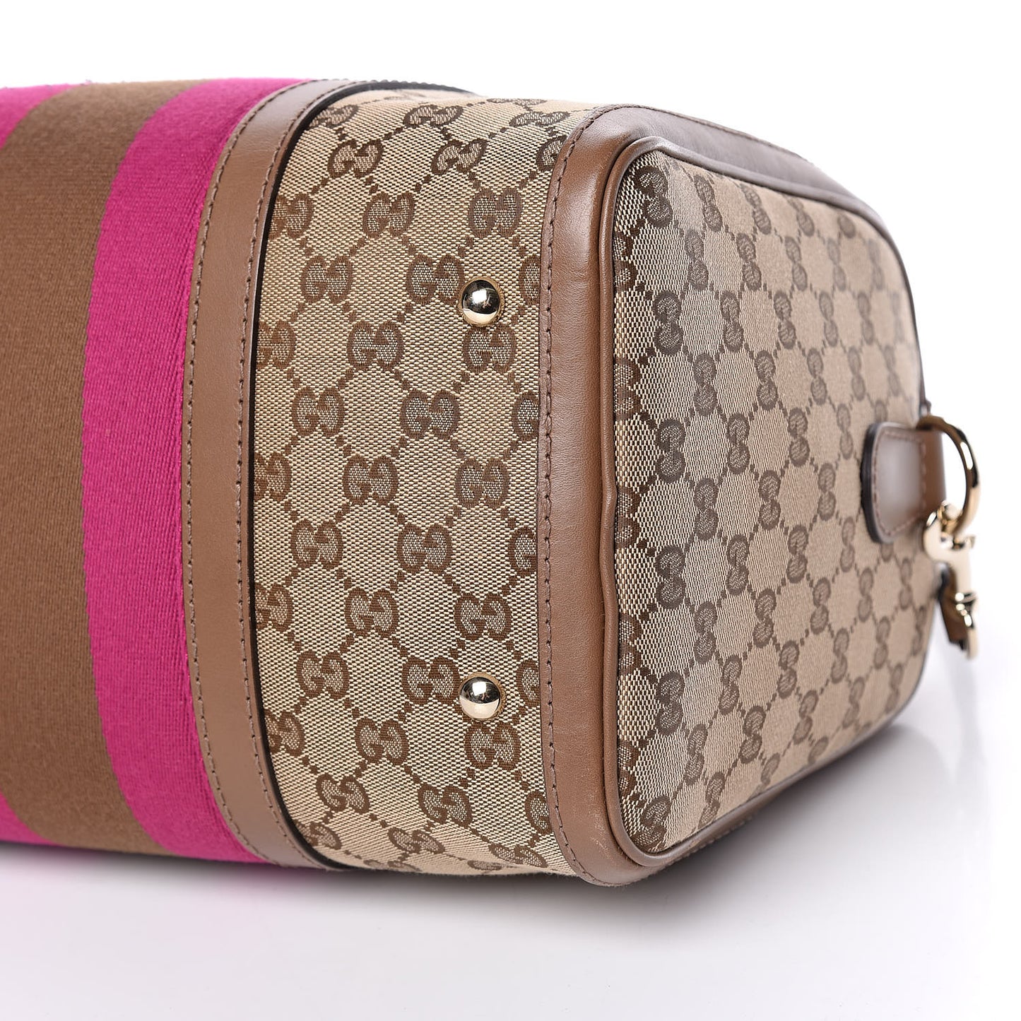 Monogram Vintage Web Medium Boston Maple Brown