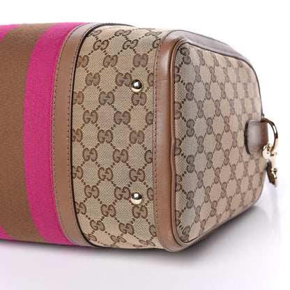 Gucci Monogram Vintage Web Medium Boston Maple Brown 11 of 18