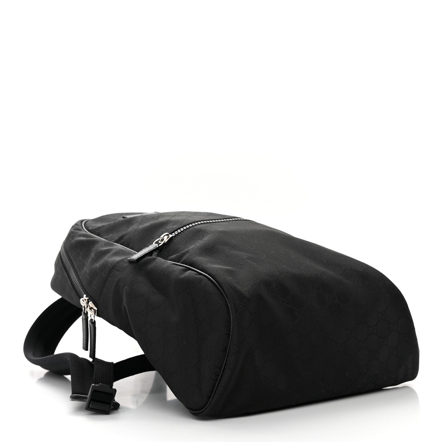 Gucci Nylon Monogram Slim Backpack Black 4 of 10