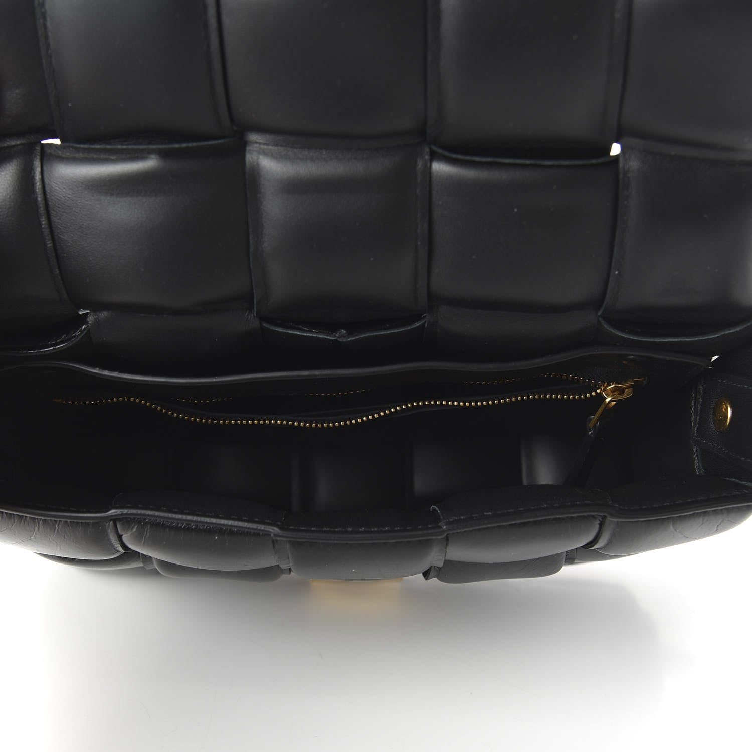 Bottega Veneta Paper Calfskin Maxi Intreccio Padded Cassette Crossbody Bag Black 5 of 9