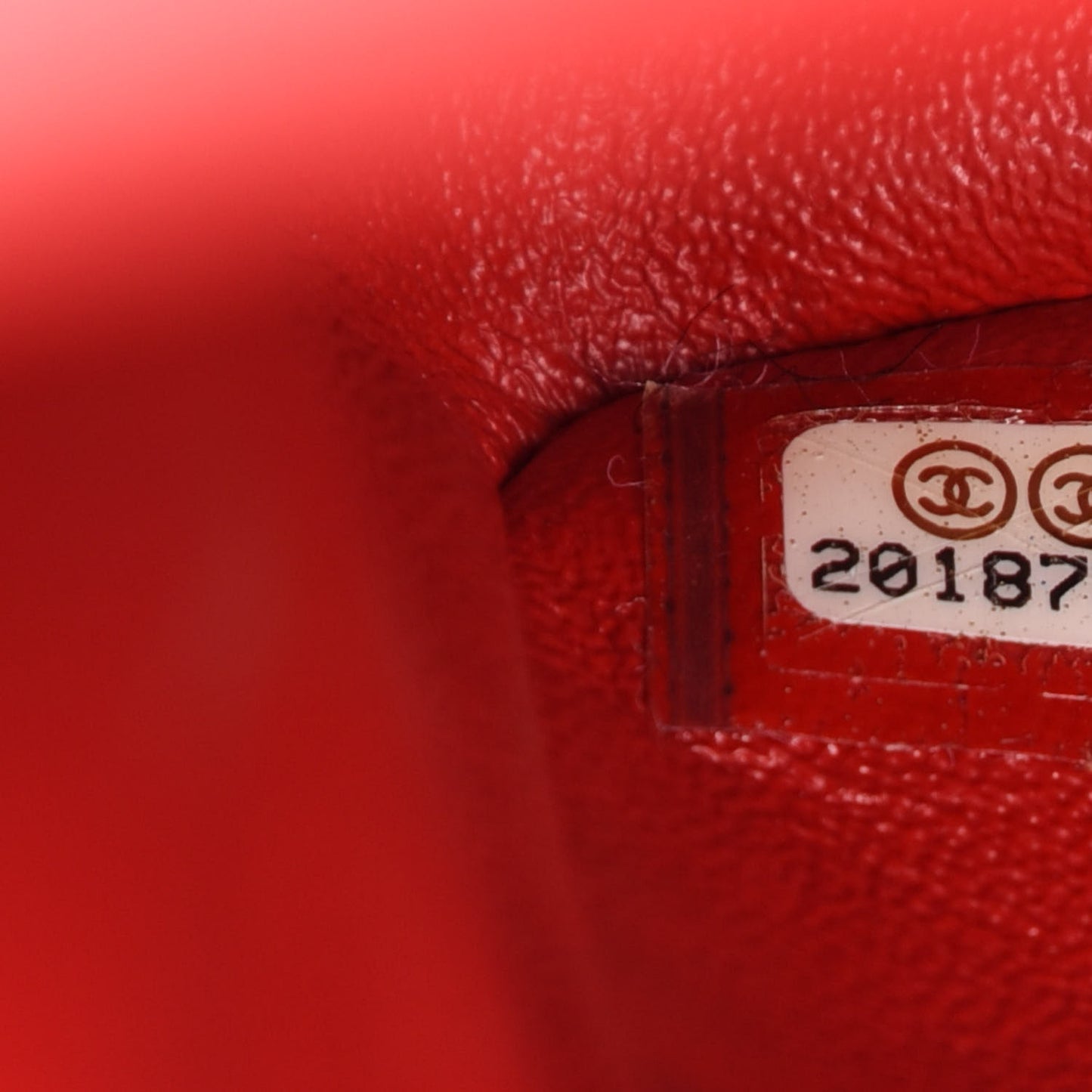 Lambskin Quilted Jumbo Double Flap Red