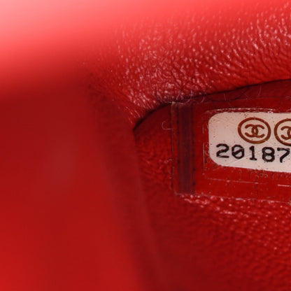 Chanel Lambskin Quilted Jumbo Double Flap Red 10 of 12