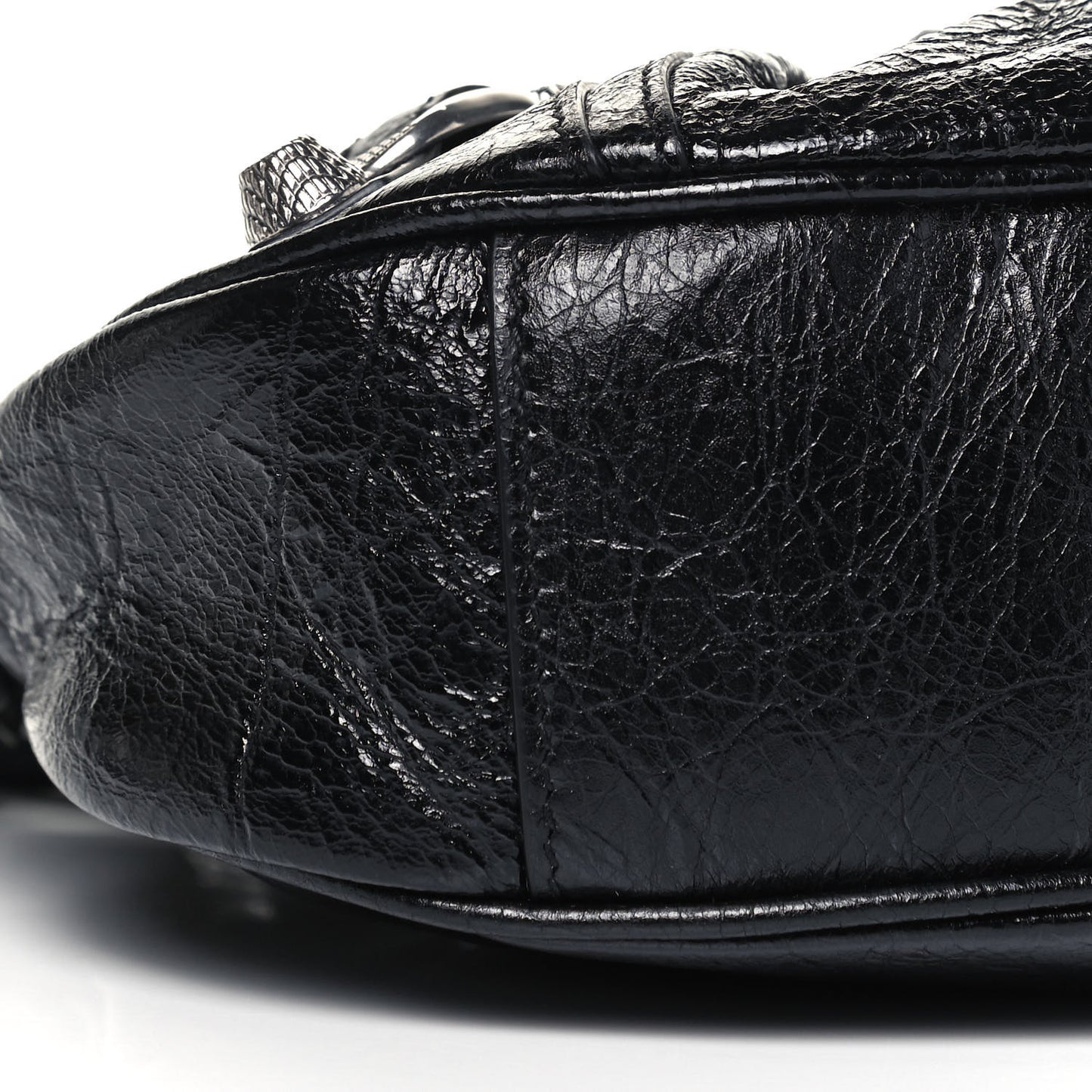 Agneau Arena Le Cagole Shoulder Bag XS Black