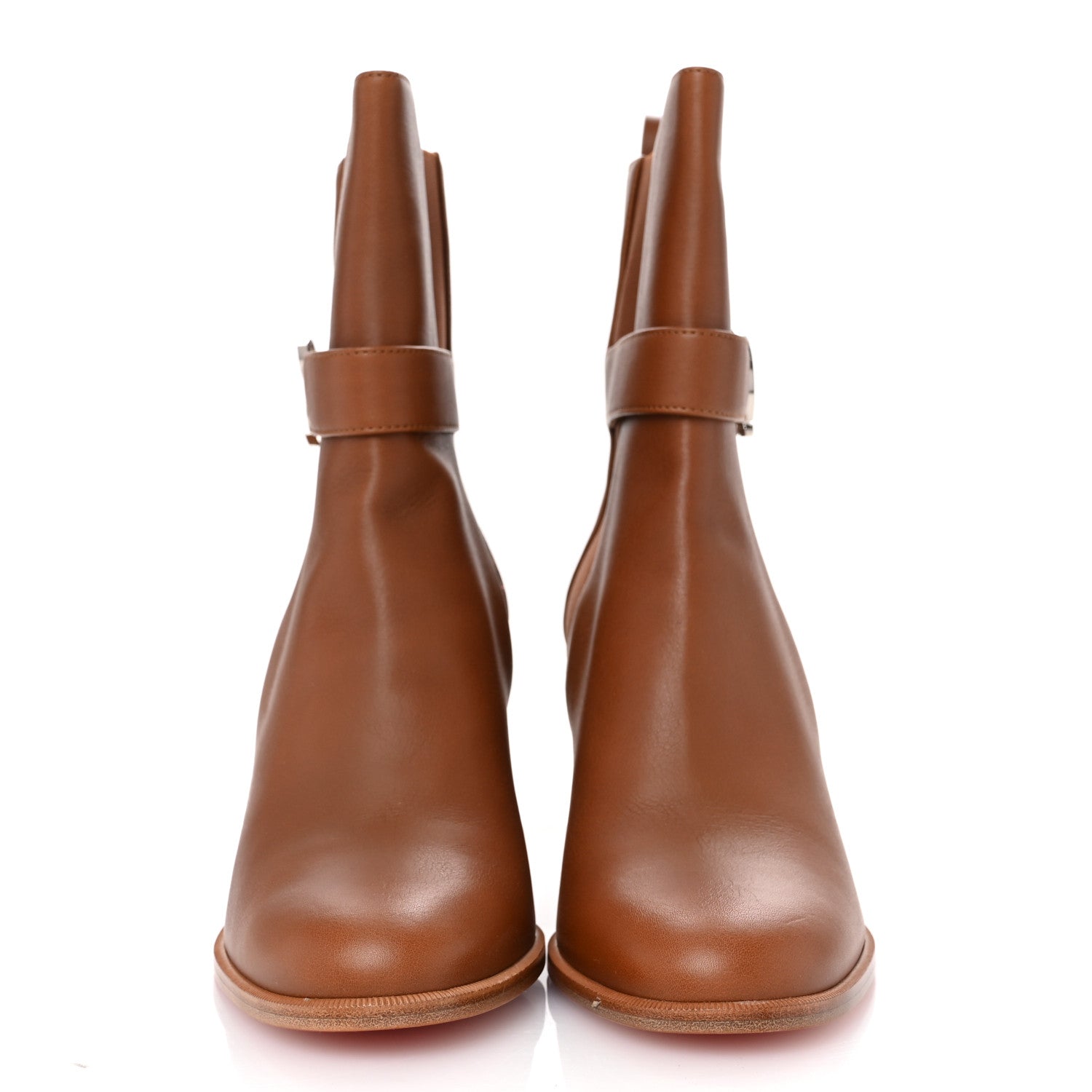 Christian Louboutin Calfskin CL Chelsea 70 Booty 41 Cuoio 3 of 9