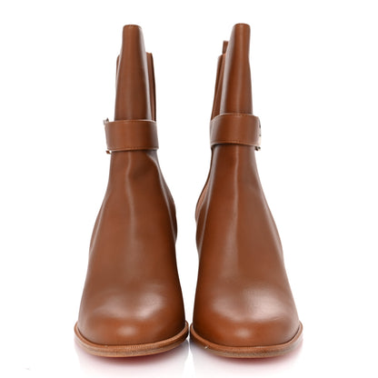Christian Louboutin Calfskin CL Chelsea 70 Booty 41 Cuoio 3 of 9