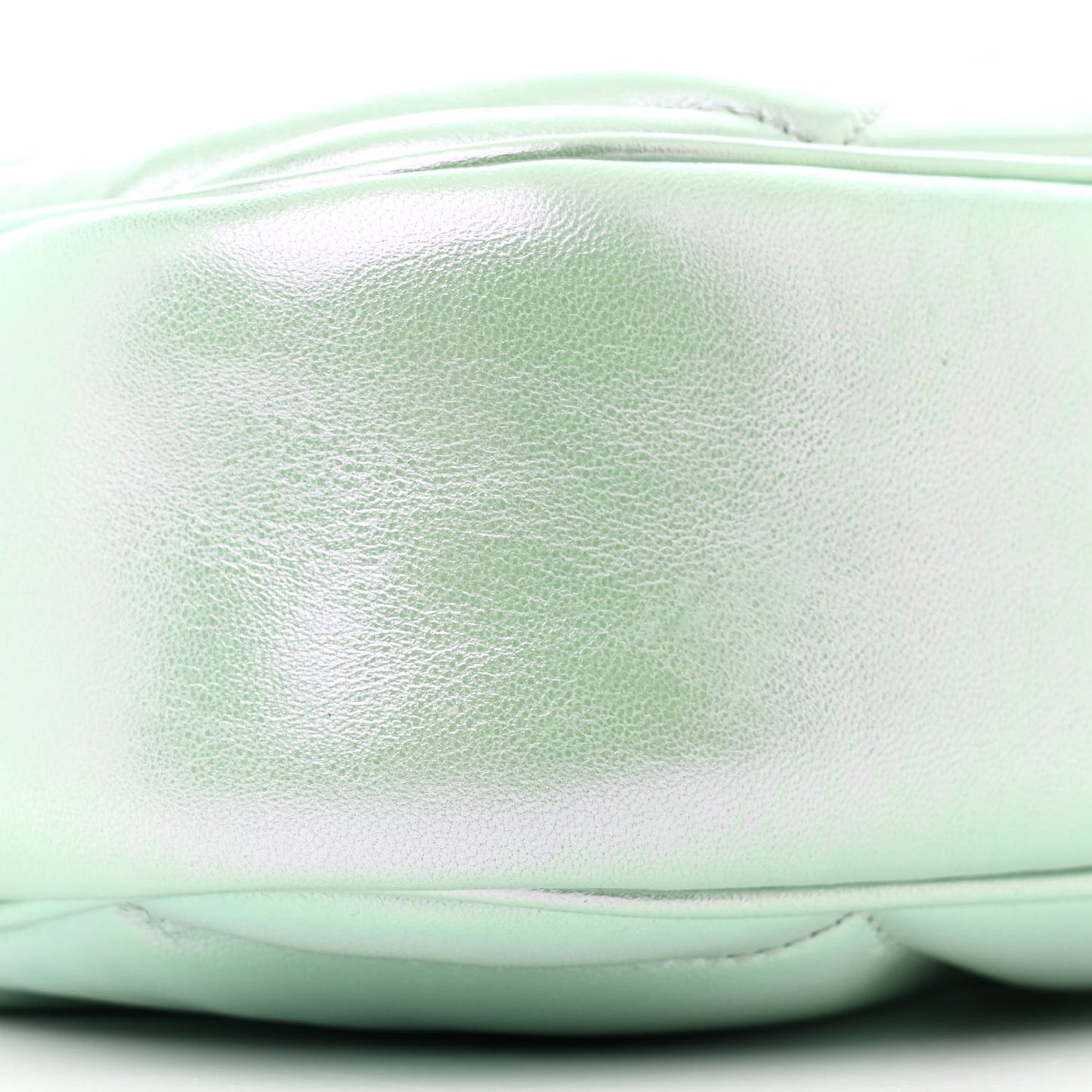 Iridescent Nappa Chevron Matelasse Small GG Marmont Chain Shoulder Bag Iridescent Salvy Green