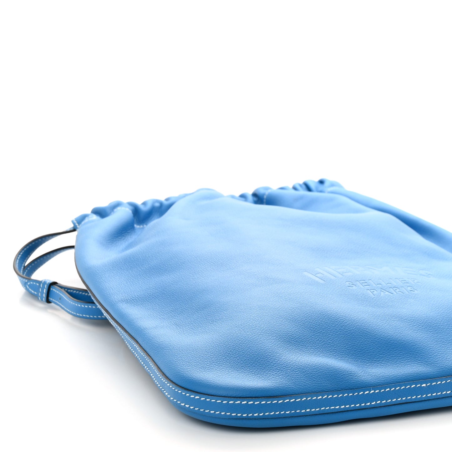 Cheri Calfskin Bridado Backpack Bleu Hydra