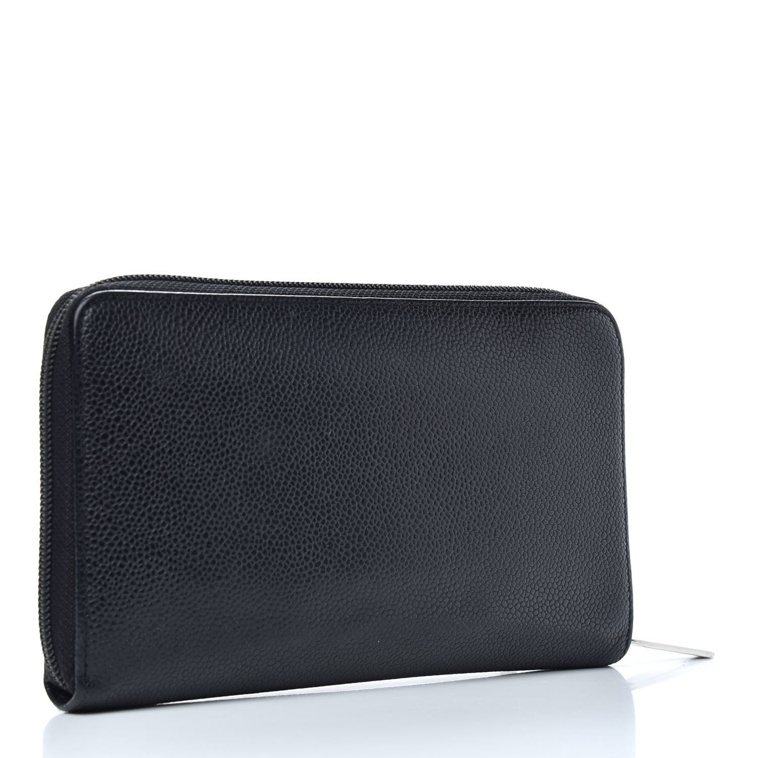 Chanel Caviar Timeless Travel Zip Wallet Black 3 of 6