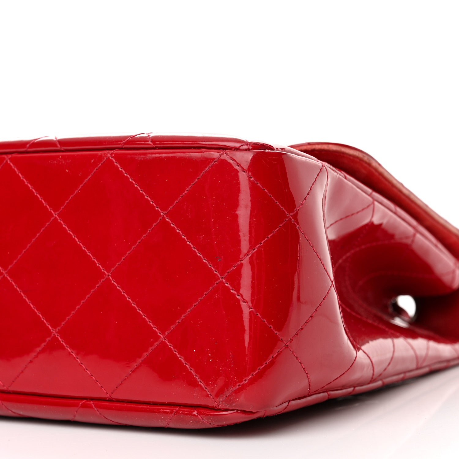 Chanel Patent Jumbo Single Flap Red 10 of 17