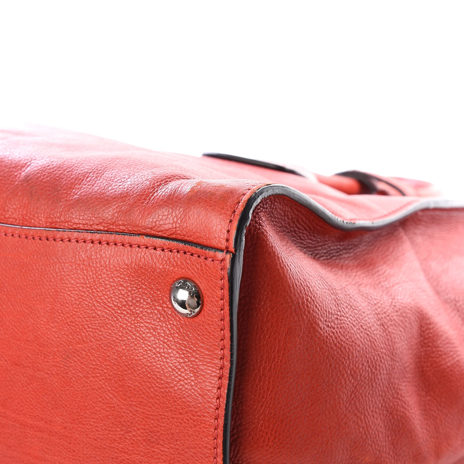Prada Vitello Phenix Twin Pocket Tote Orange 8 of 12