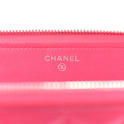 Chanel Lambskin Quilted Travel Case Pink 6 of 25