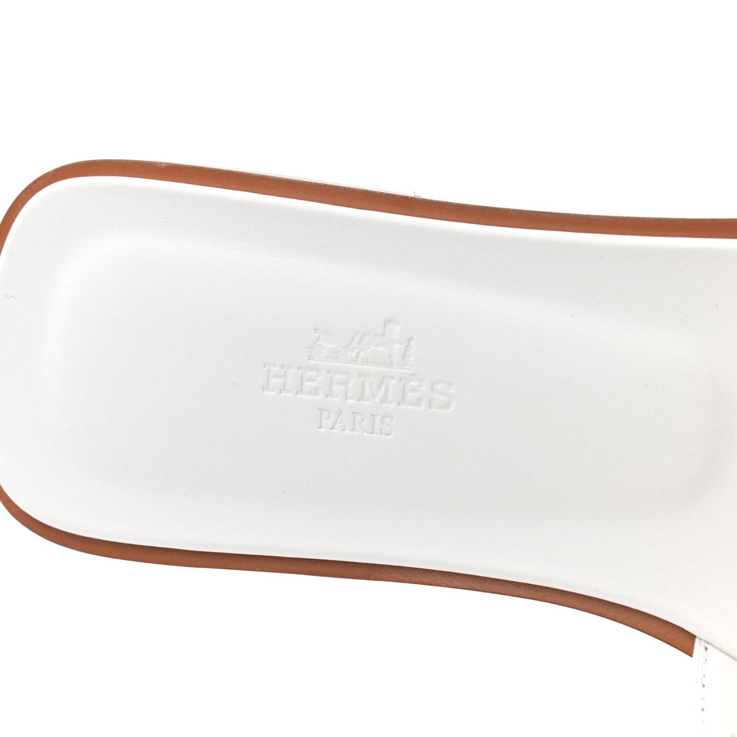 Box Calfskin Oran Sandals 37.5 White