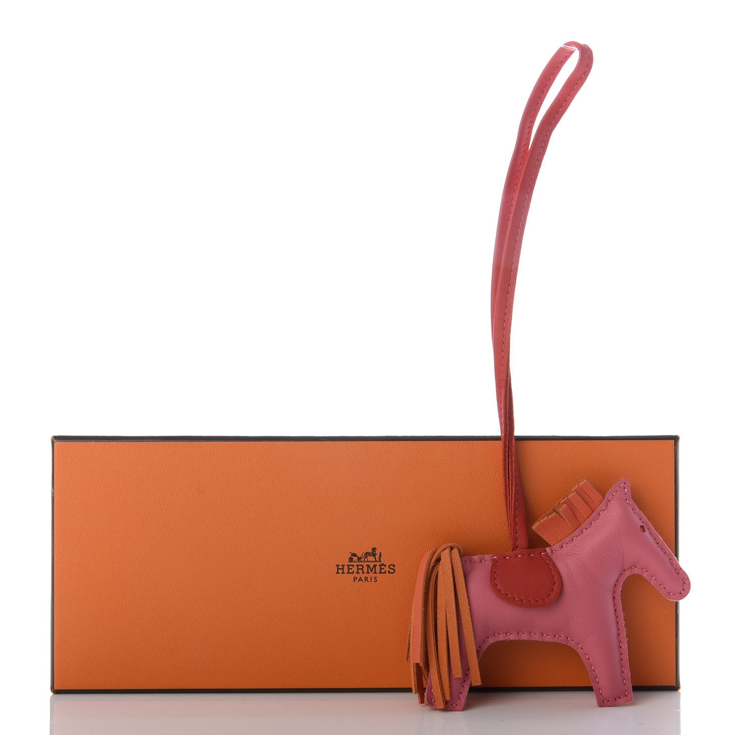 Milo Lambskin Grigri Rodeo Bag Charm PM Rose Azalee Orange Poppy Rouge Indien