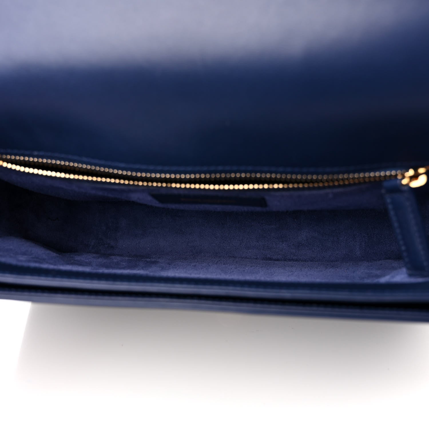 Saint Laurent Smooth Calfskin Medium Classic Monogram Universite Bag Deep Marine 5 of 16