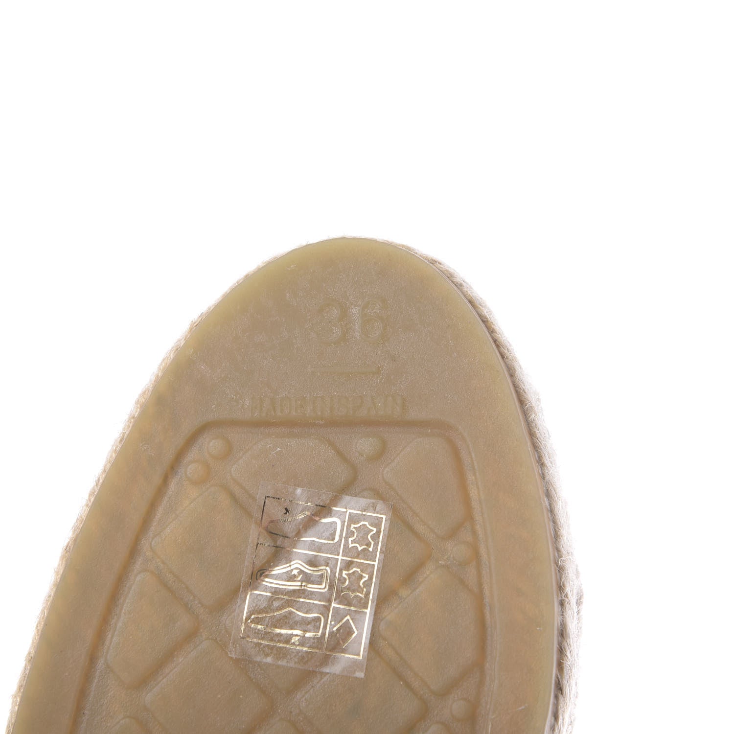 Chanel Lambskin CC Espadrilles 36 Beige Black 8 of 10