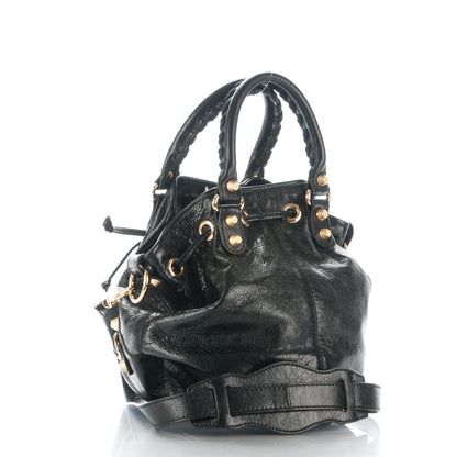 Balenciaga Agneau Giant 12 Gold Hardware Mini Pompon Black 3 of 6