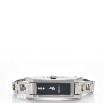 Gucci Stainless Steel Diamond 13mm Quartz Watch Black 3 of 7