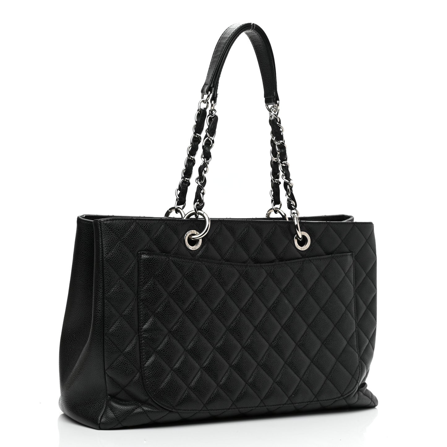 Caviar Quilted XL Grand Shopping Tote GST Black
