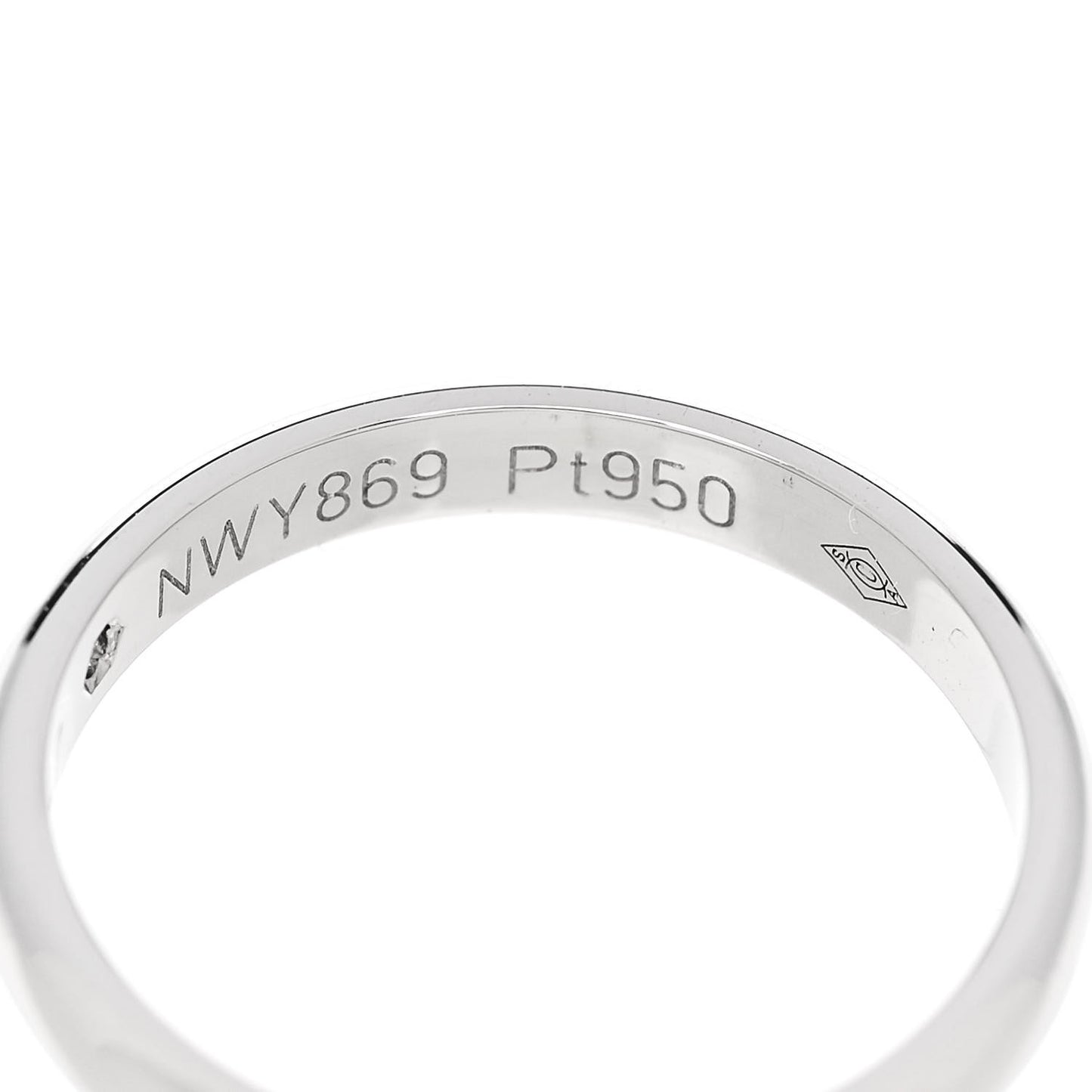 Platinum Diamond 2.6mm 1895 Wedding Band Ring 47 4