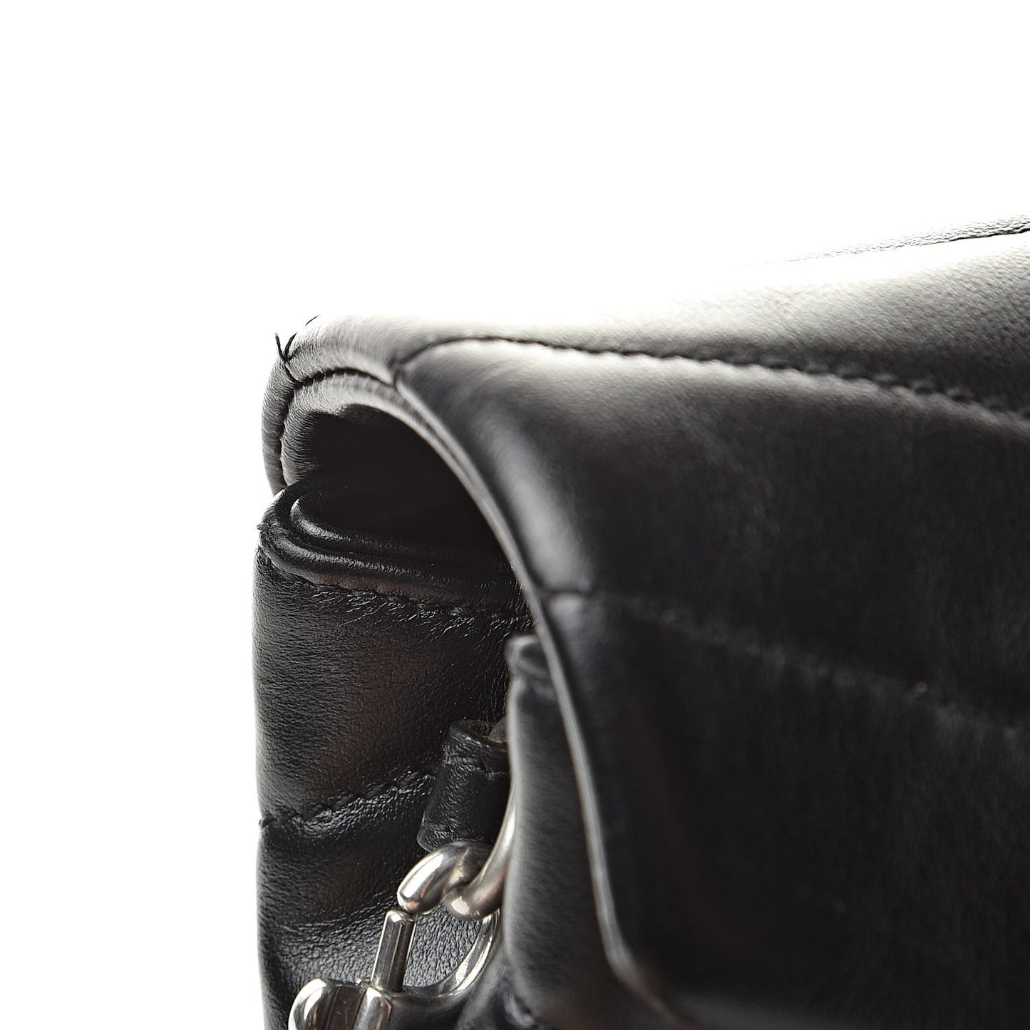 Calfskin Y Quilted Monogram Toy Loulou Crossbody Bag Black